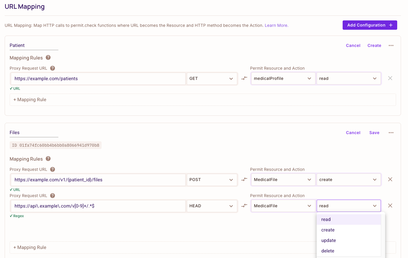 URL Mapping UI